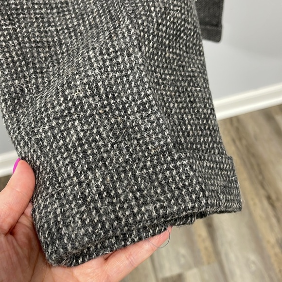 Vintage 1980s Crazy Horse high rise Italian wool pants tapered leg gray - Picture 4 of 16